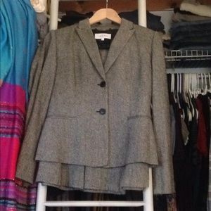 Two piece skirt suit